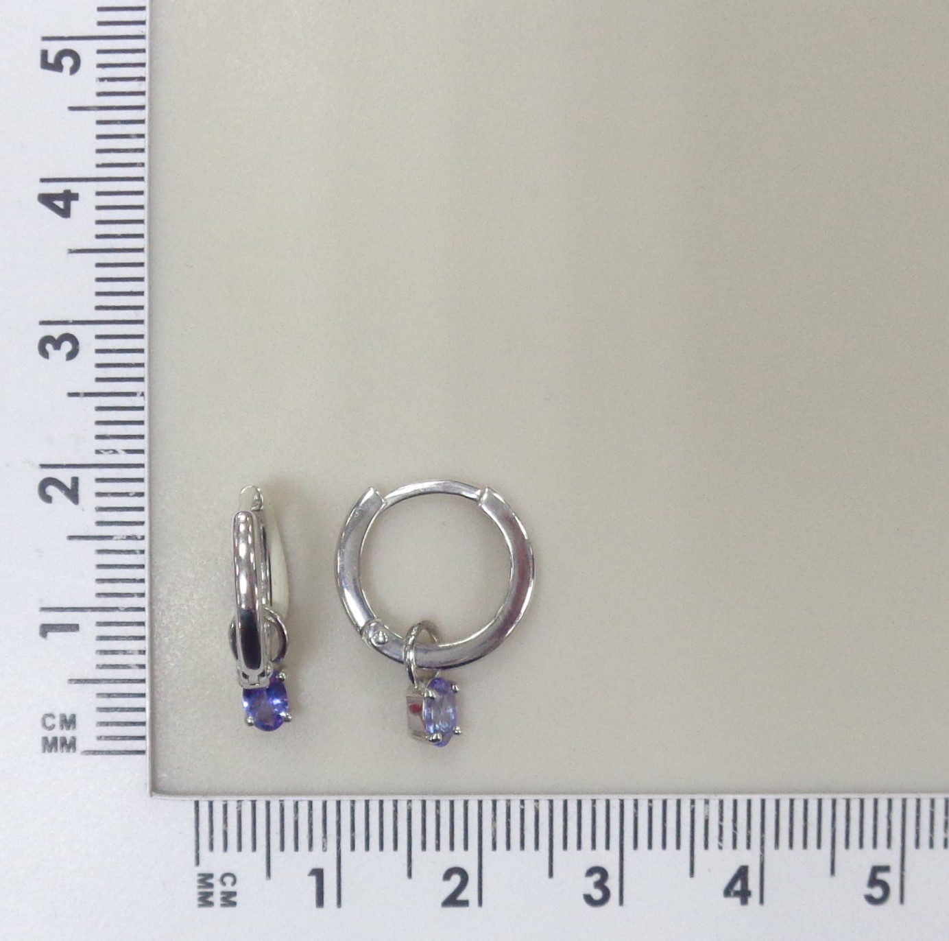 Серебряные серьги-трансформеры с танзанитами